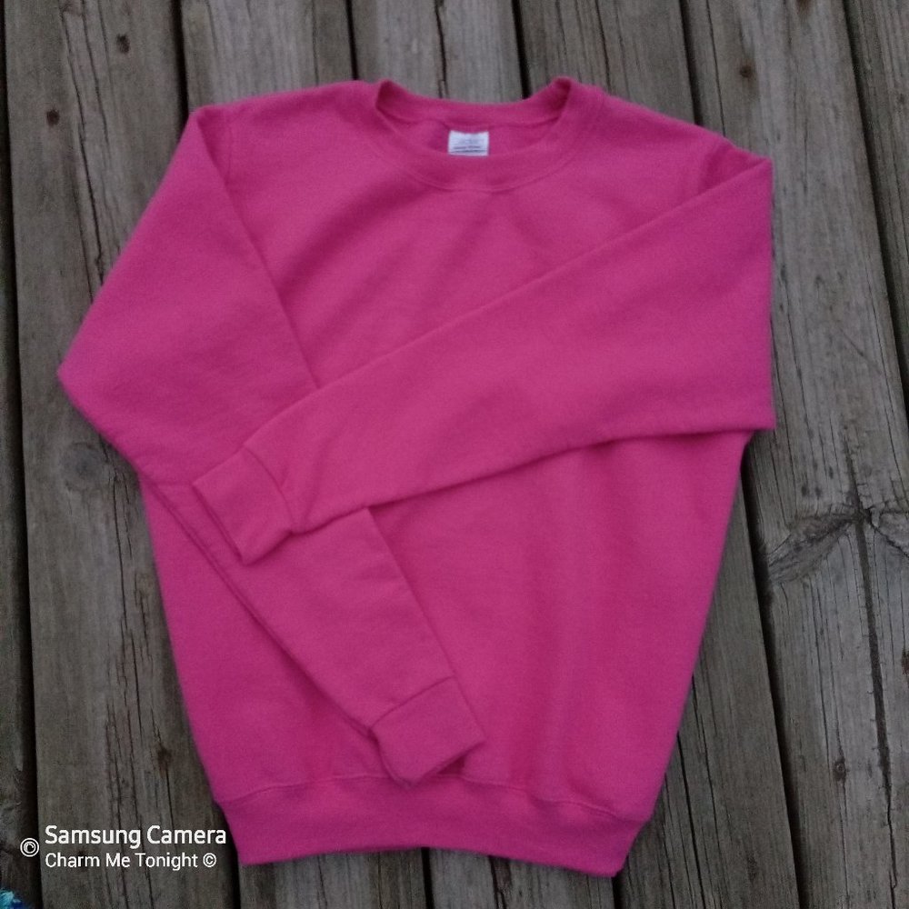 Gildan Safety Pink Medium Sweatshirt - Unisex
